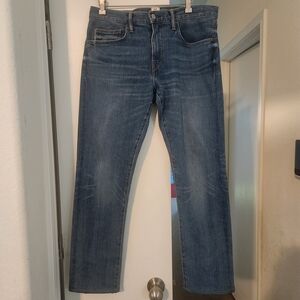 Hiroshi Kato The Pen Slim Stretch Denim Dennis Wash W34" L30" Cut 19398 USA Made